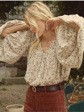 Doen Savona Cream Silk Blouse